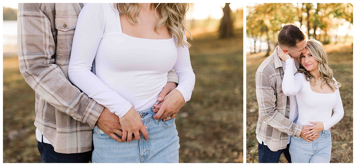 Fall Engagement Session at Shawnee Mission Park in Kansas City