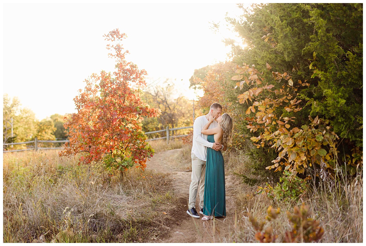 Fall Engagement Session at Shawnee Mission Park in Kansas City