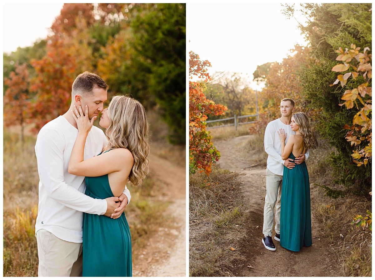 Fall Engagement Session at Shawnee Mission Park in Kansas City