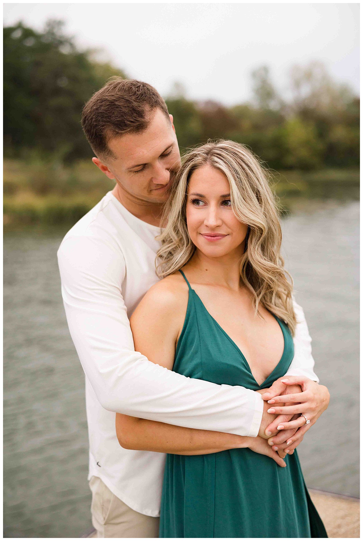 Fall Engagement Session at Shawnee Mission Park in Kansas City