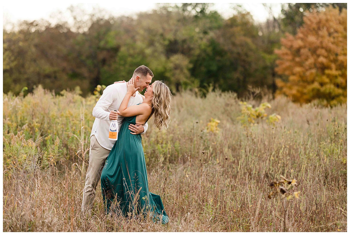 Fall Engagement Session at Shawnee Mission Park in Kansas City